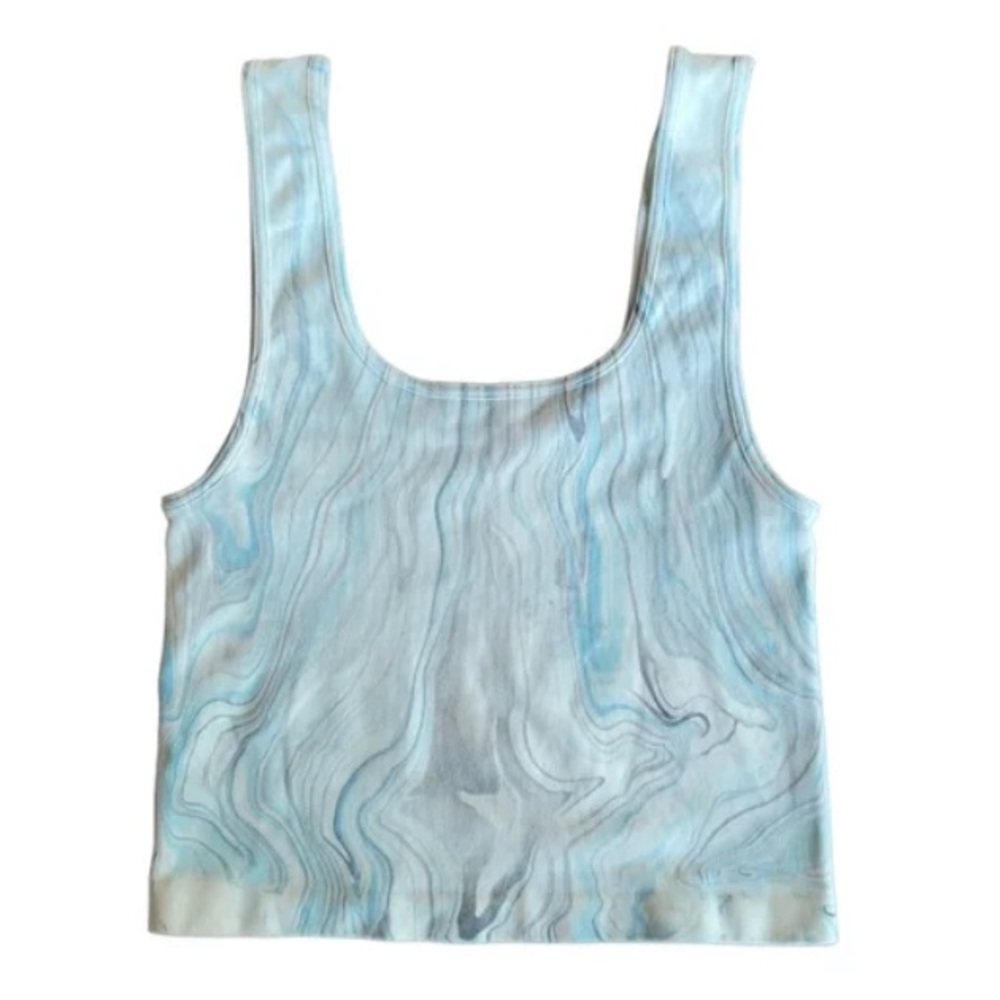 Nux Yoga Marble Crop Top - Picture 1 of 5